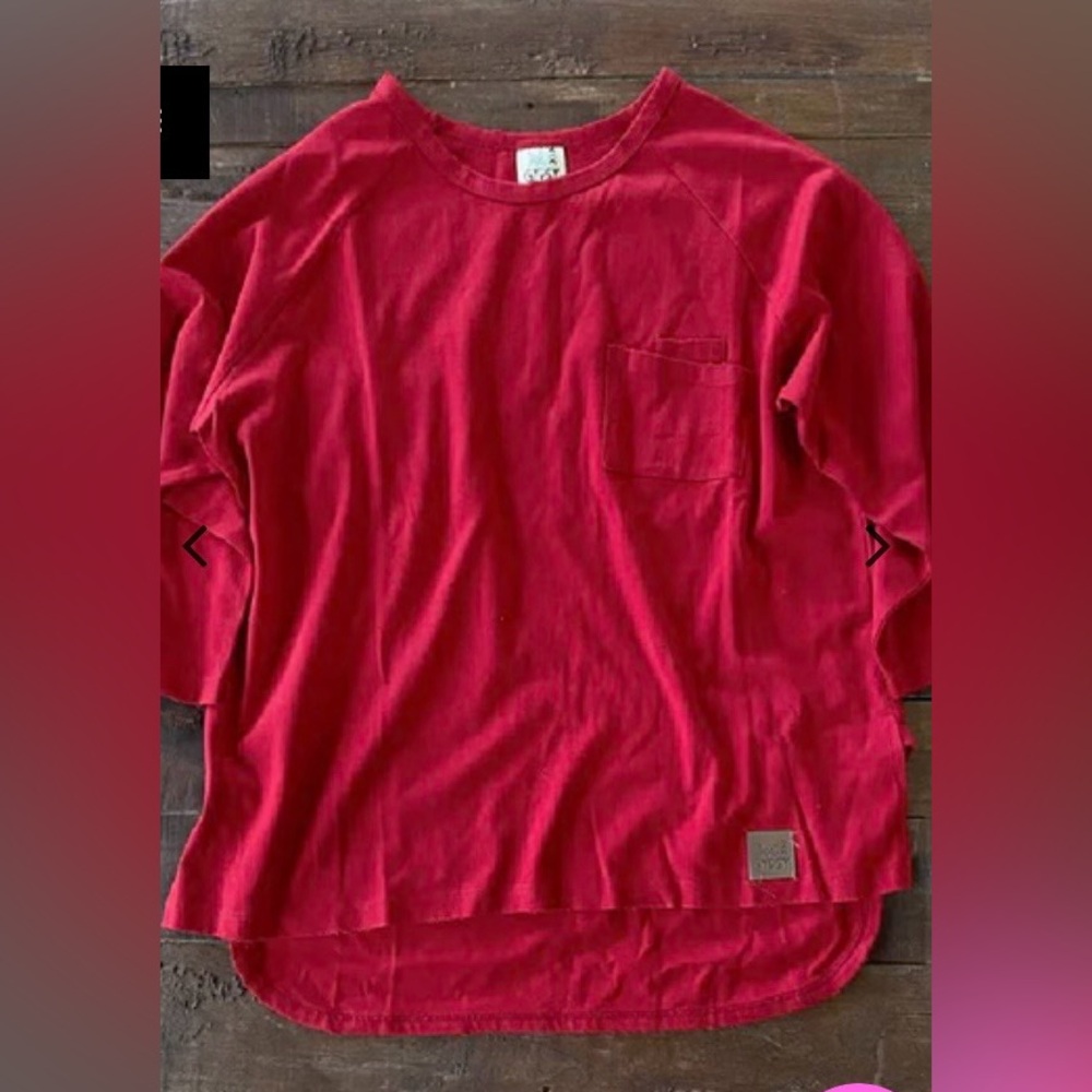Björk Wandering Meadows Sweatshirt Top by
Jaded Gypsy, RED, Size S/M